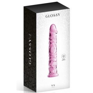 Glossy Dildo 4 Pink, 532060050