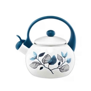 Dajar čajnik sa zviždukom, beli sa plavim motivom, 2,2l (DJ50865)