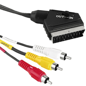 Scart-RCA (činč) kabel dužina 1.5 met., sa prekidačem