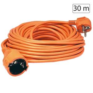 Produžni strujni kabel 1 utičnica, 30m, H05VV-F 3G 1,5mm2, NV 2-30/OR/1.5