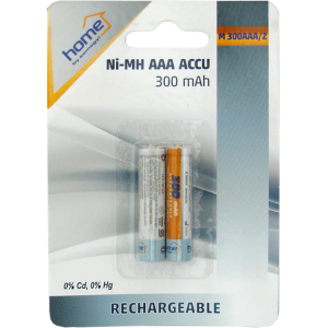 Baterija punjiva AAA, 300mAh, blister 2 kom, M 300AAA/2