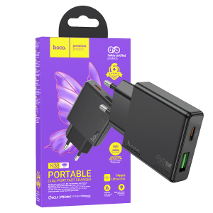 Punjač kućni, brzi, PD20W + QC3.0 Dual Port, N38 Delgado EU