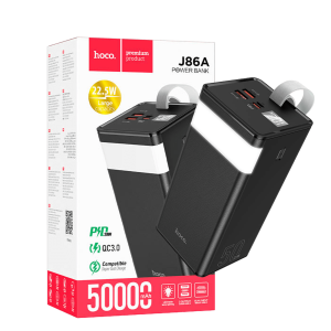 Power bank 50000mAh, Micro-USB / Tipe-C 18W, J86A Powermaster