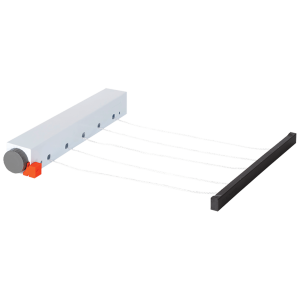 Sušilica za veš, 20 met. žica za sušenje, sistem opruge, ZLN1527