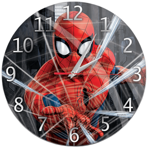 Gloss wall clock Spider Man 001