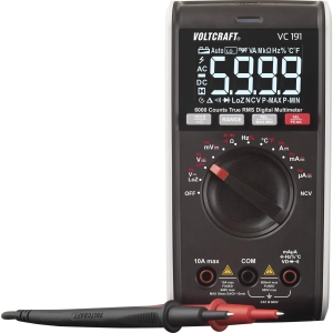 Prenosni multimetar VC191 | VOLTCRAFT, Digital Multimeter LCD 6000, U, I, R, C, F, T, NCV, CAT III 600 V