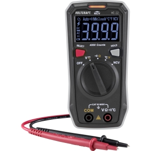 Prenosni multimetar VC22 SE | VOLTCRAFT, Digital Multimeter LCD, 4000 counts, CAT III 600V U,R,T, NCV