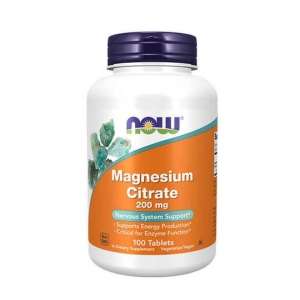 Now Foods magnesium citrate 200mg (100 tableta)