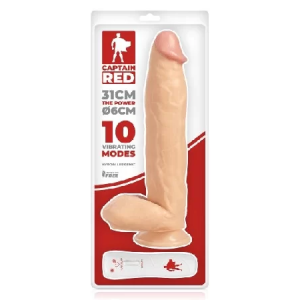 VIB captain red 31, realistični vibrator, 592000