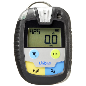 Dräger Pac 8500 Dual Gas Detector - sa H2S senzorom (0-100 ppm) i O2 senzorom (0-25 vol.%) - neograničeno trajanje