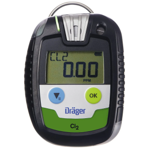 Dräger Pac 8000 jednosenzorski detektor gasa - sa Cl2 senzorom (0-20 ppm) - A1=0,5 ppm / A2=1 ppm - neograničeno