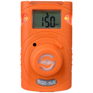 Crowcon Clip SGD Single Gas Detector - za CO, H2S i O2 - sa prikazom u stvarnom vremenu - trajanje baterije 2 godine