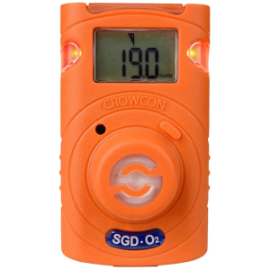 Crowcon Clip SGD single gas detector - sa O2 senzorom (0-30 vol.-%) - A1=19.5 vol.-% / A2=23.5 vol.-% - trajanje baterije 2 godine