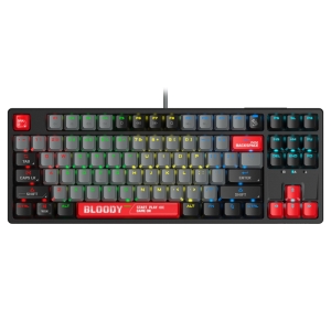 A4 TECH S87 Bloody RGB Mechanical Energy Red switch USB US crna tastatura