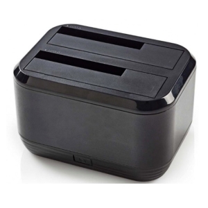 Nedis HDDUDB3200BK * USB 3.0 dupli docking station za 2.5/3.5 SATA hard diskove, max 8TB fo