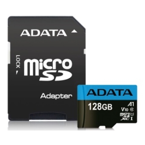 A-DATA Memorijska kartica UHS-I MicroSDXC 128GB class 10 + adapter AUSDX128GUICL10A1-RA1