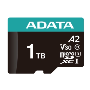 A-DATA Memorijska kartica UHS-I U3 MicroSDXC 1TB V30S + adapter AUSDX1TUI3V30SA2-RA1