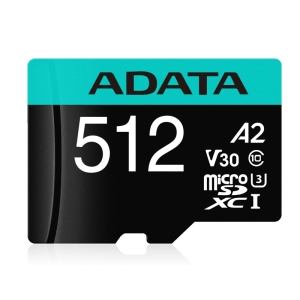 A-DATA Memorijska kartica UHS-I U3 MicroSDXC 512GB V30S class 10 + adapter AUSDX512GUI3V30SA2-RA1