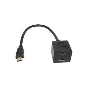 FAST ASIA Adapter HDMI - HDMI M/2F (spliter) crni