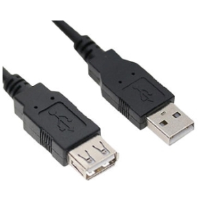 E-GREEN Kabl USB A - USB A M/F (produžni) 1.8m crni