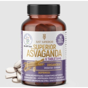 Just Superior ašvaganda u tabletama (90 tableta)