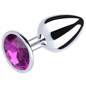 Metalni analni plug Lila kristal, Veličina S, 134149