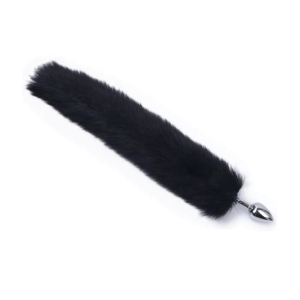 Metalni plug sa repom, Crni, 2001010