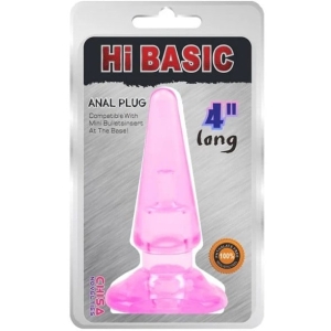 Silikonski analni plug, Hi Basic Pink, 331424110
