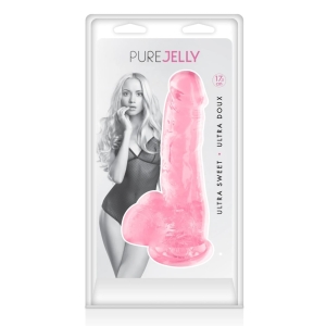 Mekani prozirni dildo ,Pure Jelly Pink 17.5 cm, 570130