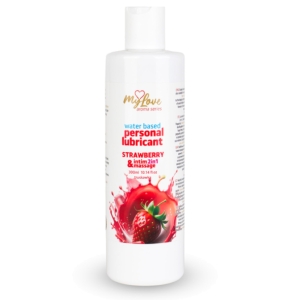 MyLove intimni gel za masažu i lubrikant jagoda (300ml), 101 0448