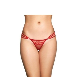 SoftLine crvene tange sa tri trake i čipkom, M/L, 840x