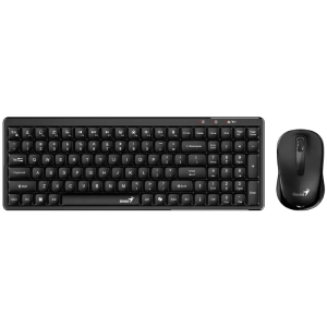 GENIUS LuxeMate Q8100 Wireless USB YU crna tastatura + miš, TAS01561