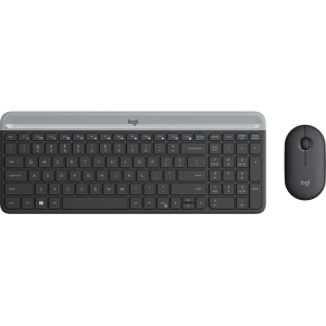 LOGITECH MK470 Wireless Desktop YU Graphite tastatura + miš, TAS00886