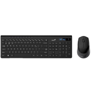 GENIUS SlimStar 8230 Wireless USB US crna tastatura+ miš, TAS01290