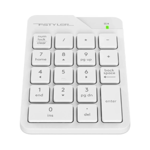 A4 TECH FGK21C FSTYLER 2.4G Wireless Numeric Keypad USB Type-C bela tastatura